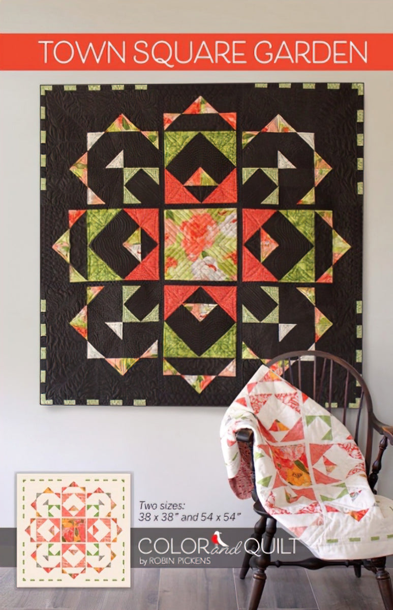 Town Square Garden Quilt Pattern by Robin Pickens