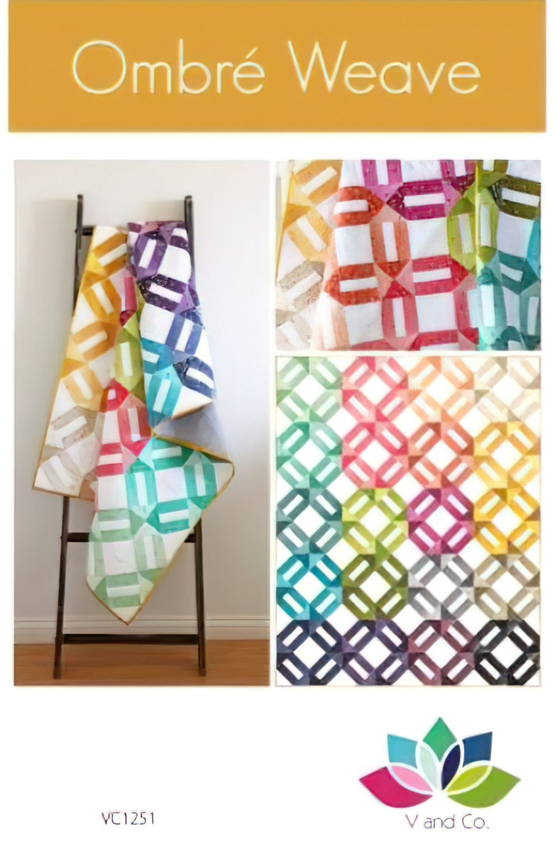 Ombre Weave Quilt Pattern by V and Co