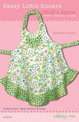 Cabbage Rose - Sassy Little Sisters Child's Apron