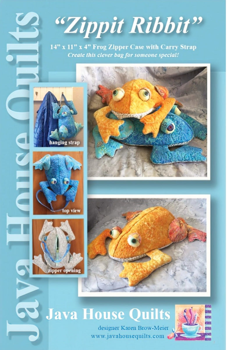 Zippit Ribbit Pattern by Java House Quilts