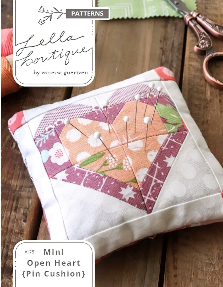 Lella Boutique - Mini Open Heart Pin Cushion Pattern