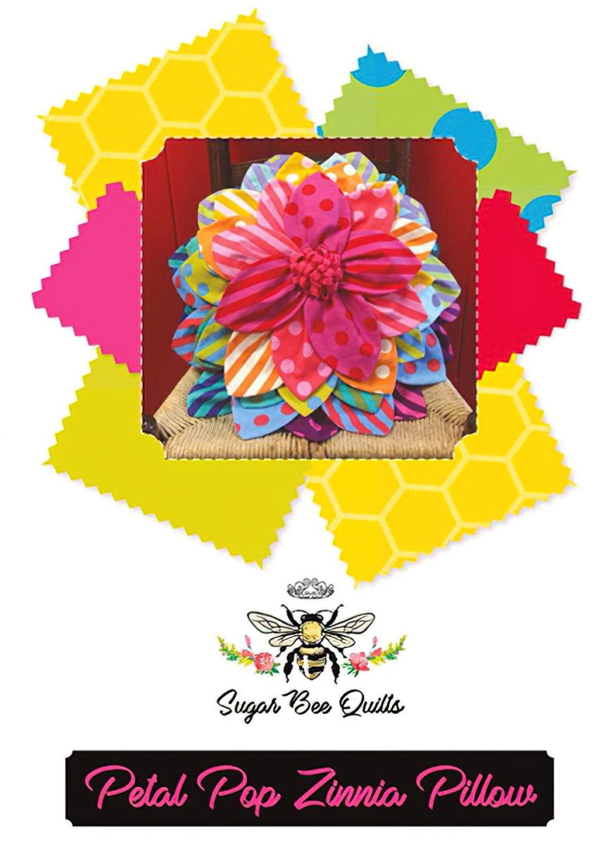 Petal Pop Zinnia Pillow Pattern by Sugar Bee Quilts