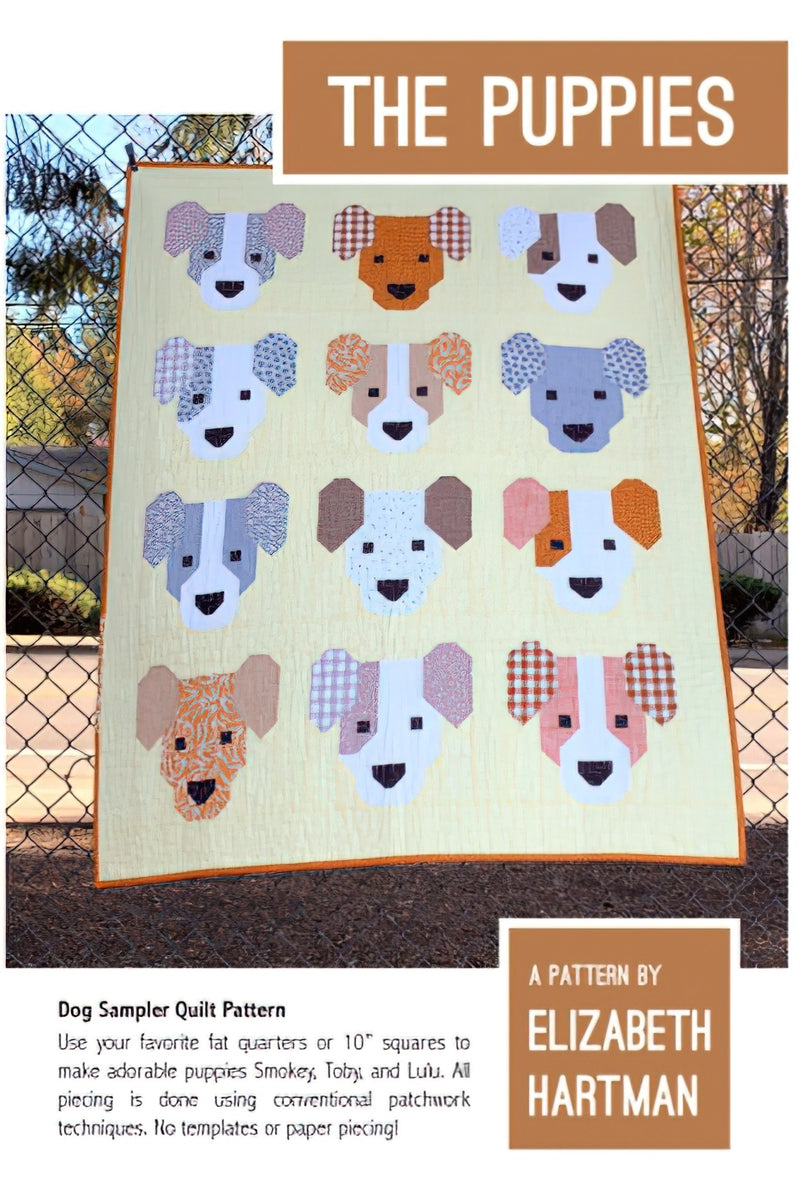 The Puppies Quilt Pattern by Elizabeth Hartman