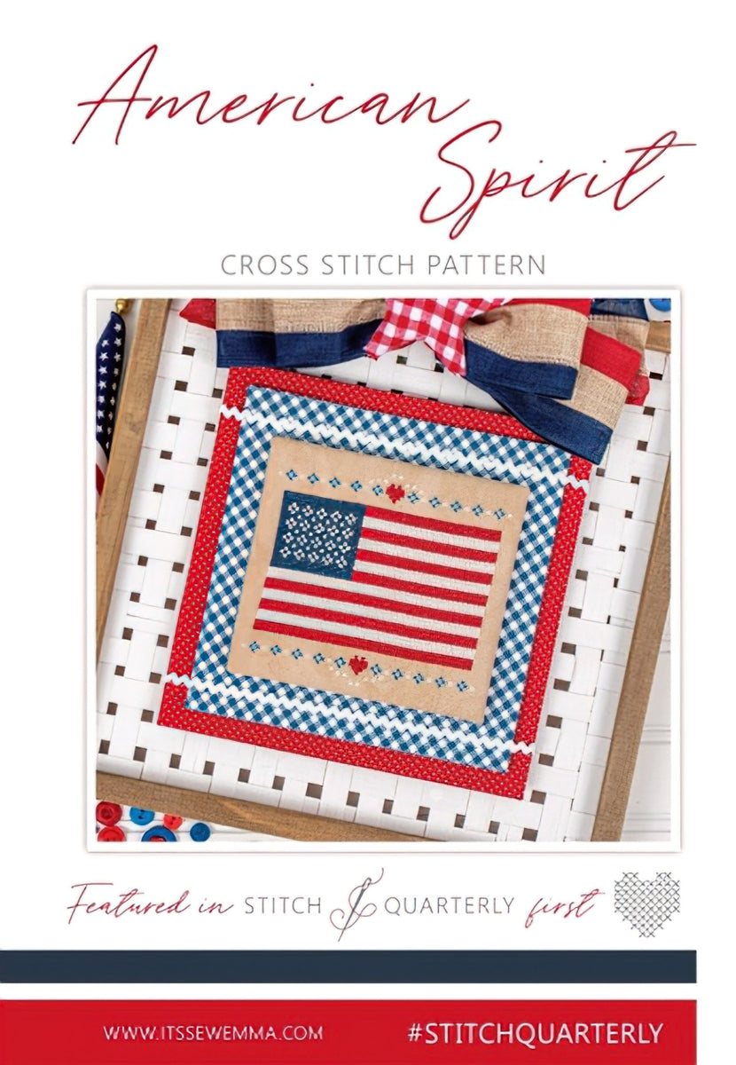 Clearance - American Spirit Cross Stitch Pattern by Its Sew Emma