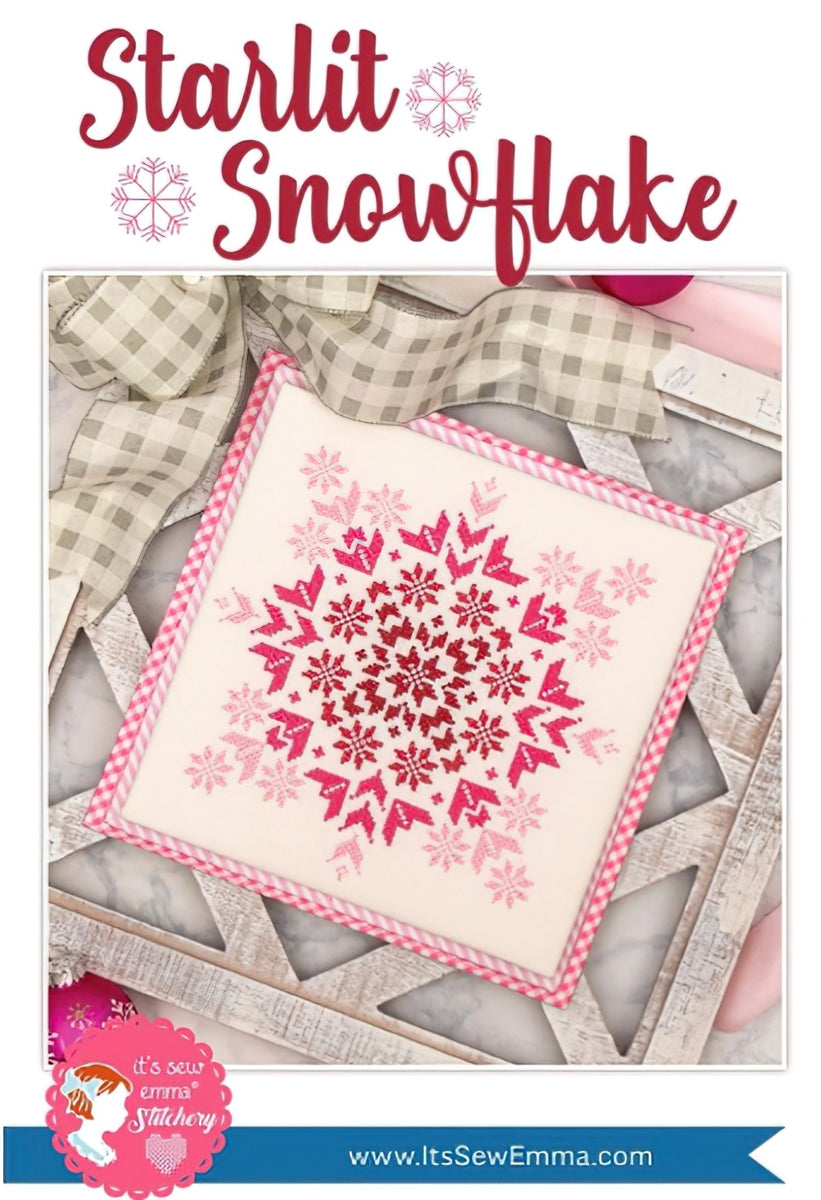 Starlit Snowflake Cross Stitch Pattern by Its Sew Emma
