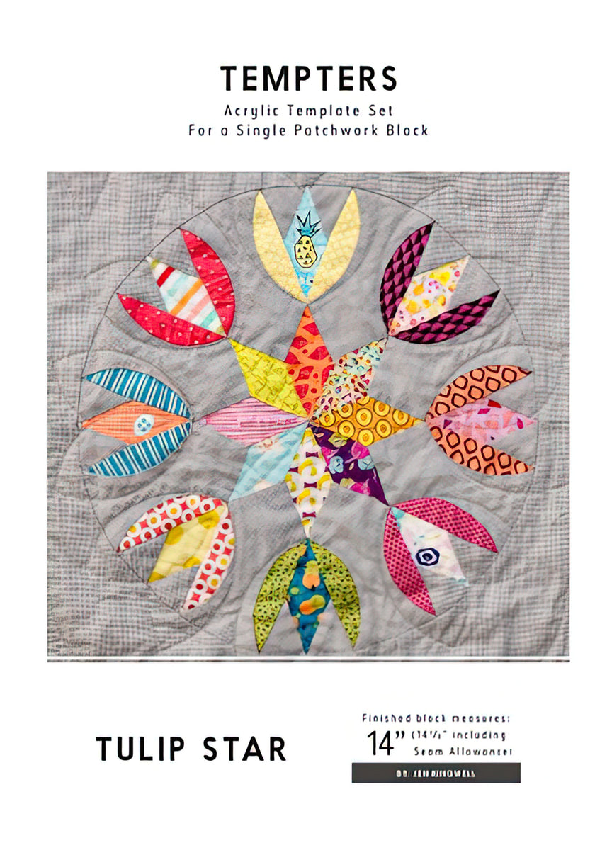 Tempters: Tulip Star Pattern & Template Set by Jen Kingwell Designs
