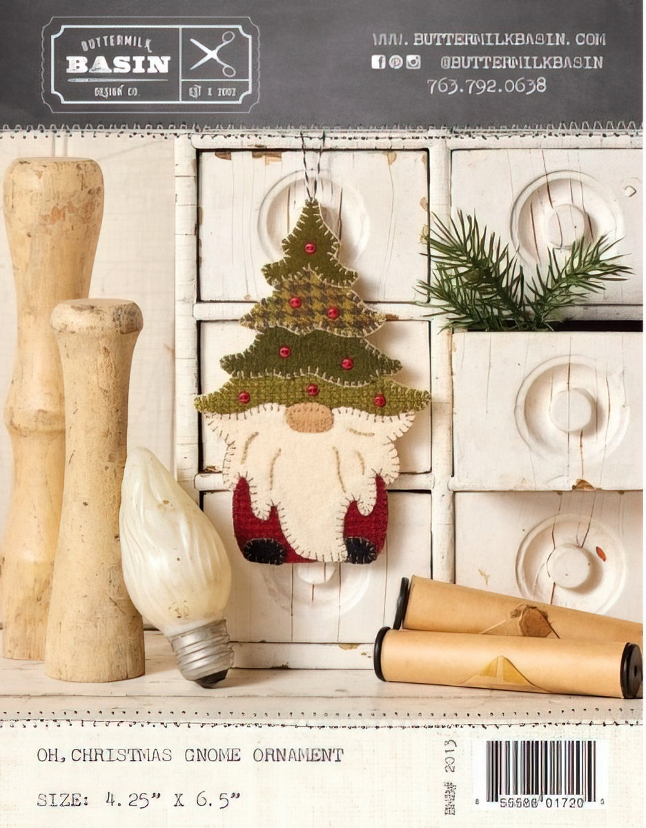 Oh, Christmas Gnome Ornament Pattern by Stacy West / Buttermilk Basin