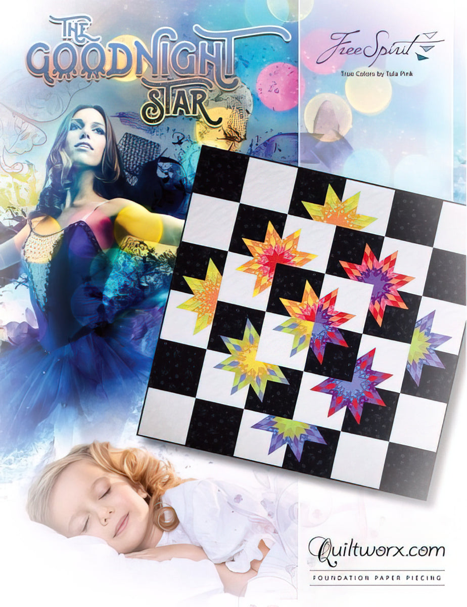 The Goodnight Star Pattern/Foundation Paper by Quiltworx