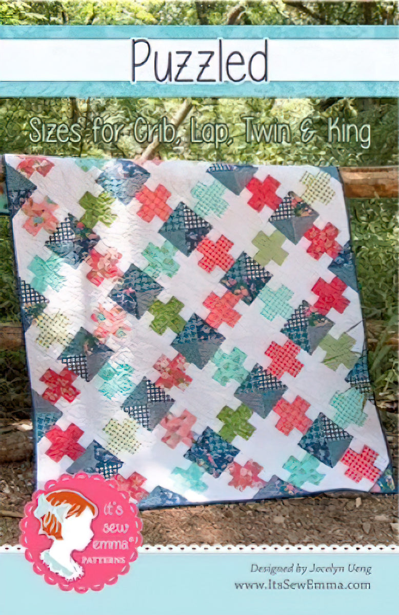 Puzzled Quilt Pattern by It's Sew Emma