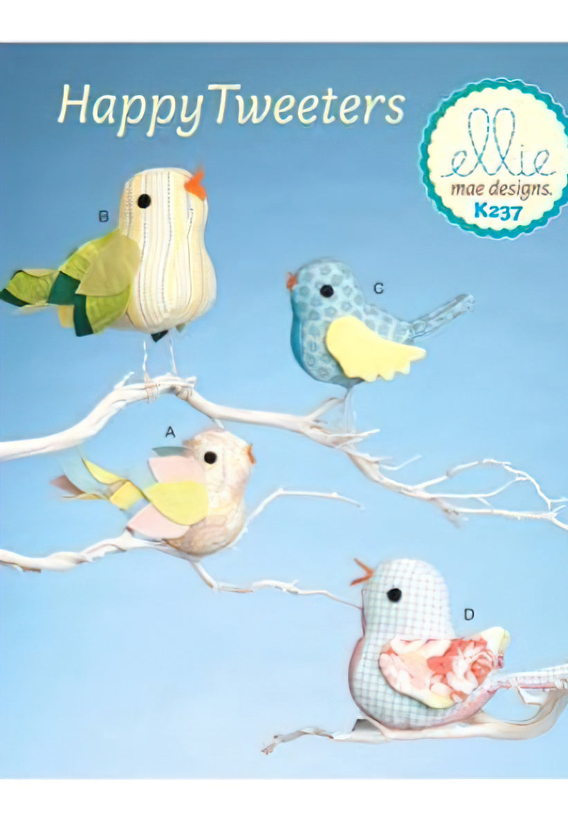Clearance - Bird Decorations with Contrast Options Pattern by Ellie Mae Designs