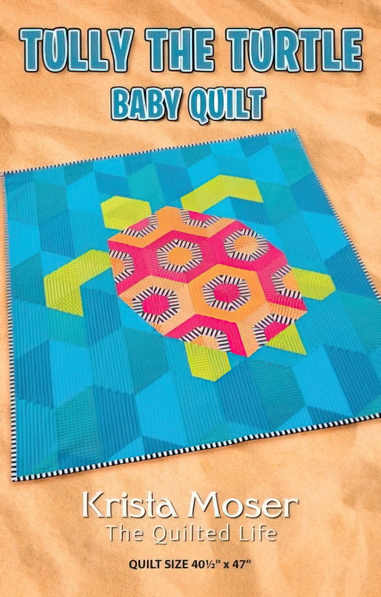 Tully The Turtle Baby Quilt Pattern by Krista Moser