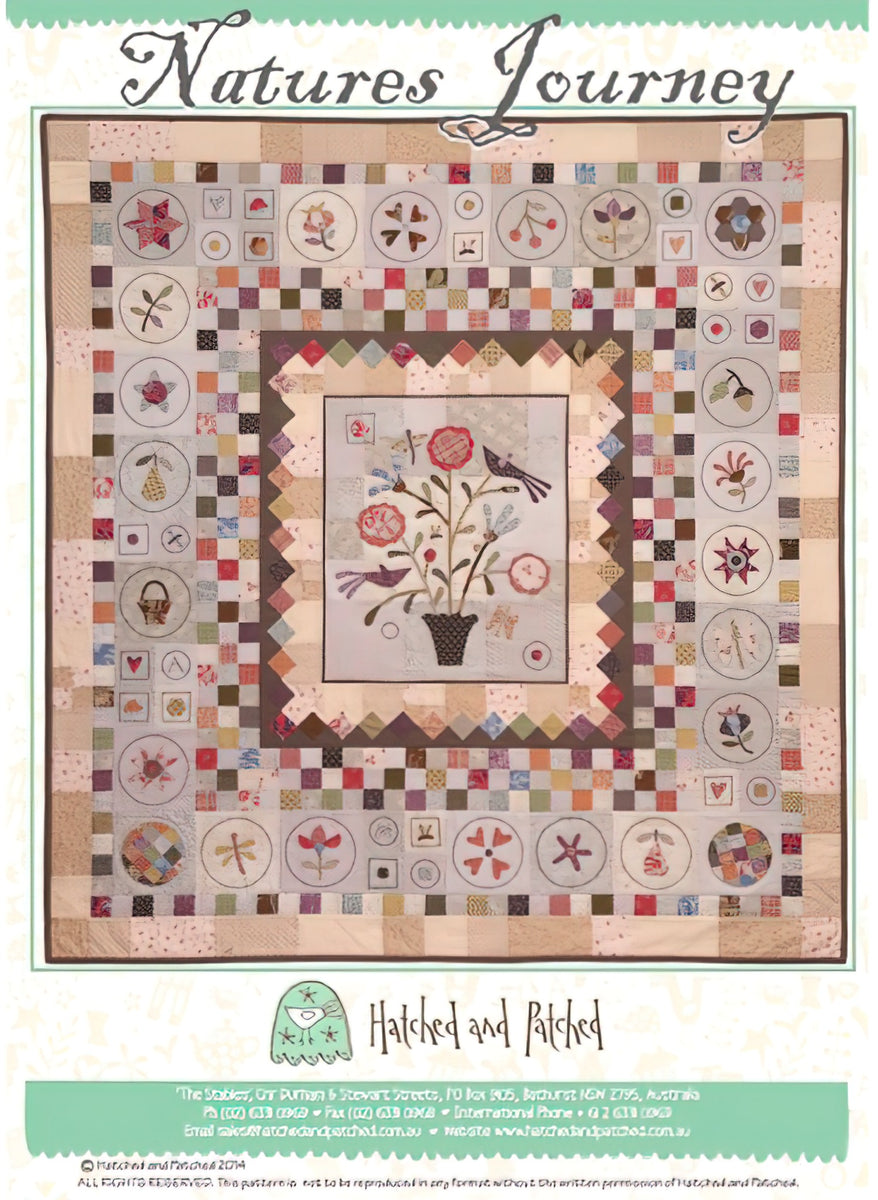 Natures Journey Quilt Pattern by Anni Downs / Hatched and Patched