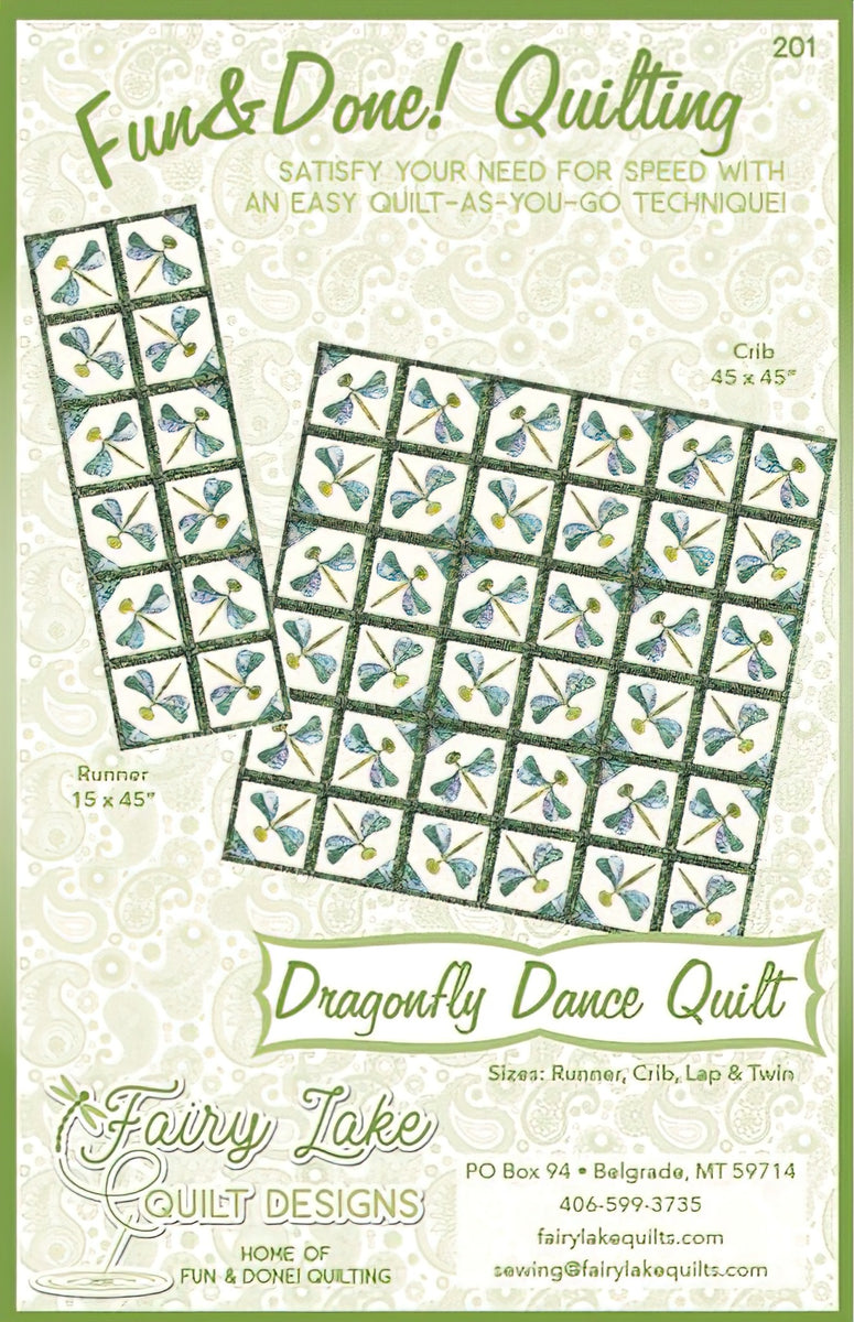 Fun & Done - Dragonfly Dance Quilt Pattern by Fairy Lake Quilt Design