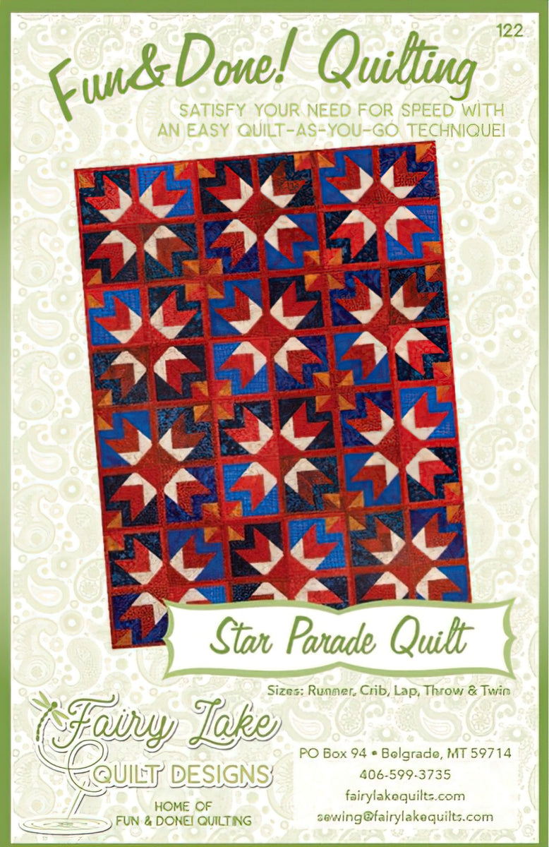 Fun & Done - Star Parade Quilt Pattern by Fairy Lake Quilt Design
