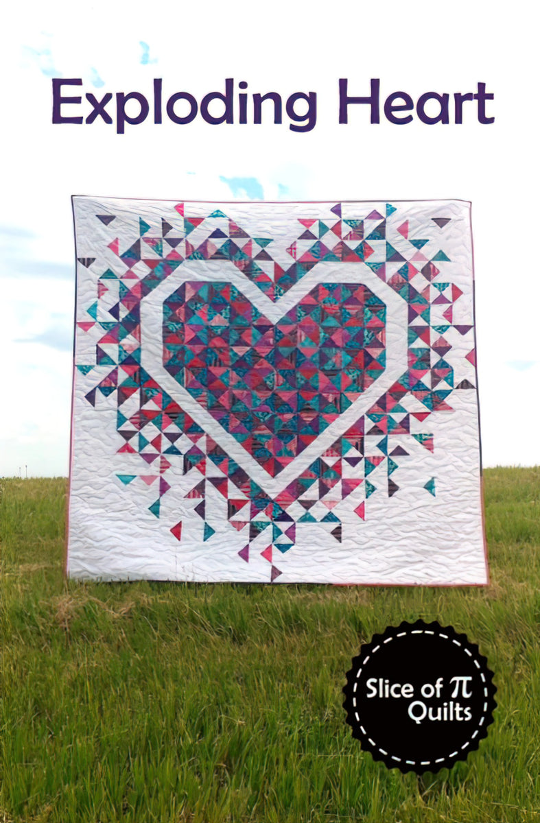 Exploding Heart Quilt Pattern by Slice of Pi Quilts