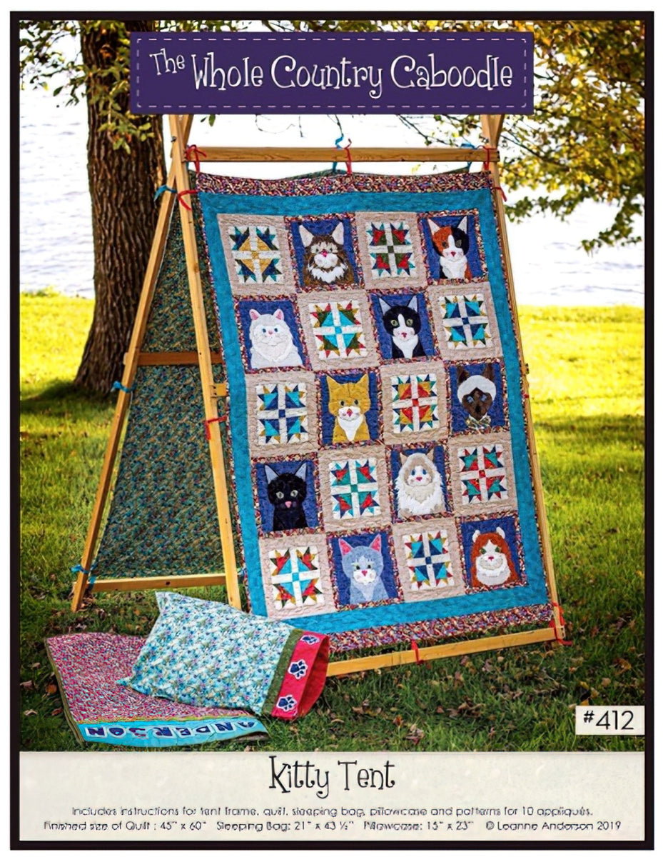 Kitty Tent Quilt Pattern by The Whole Country Caboodle