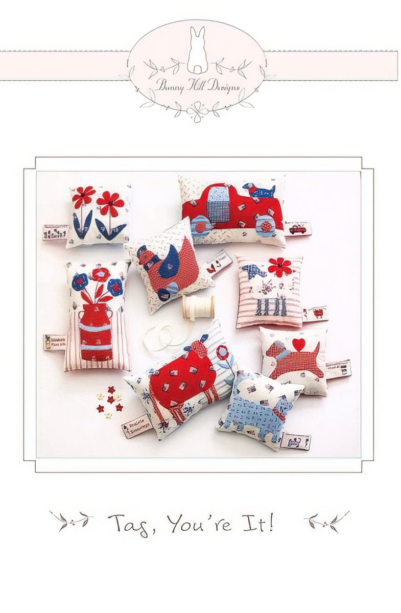 Tag You're It! Pincushions Pattern by Bunny Hill Designs
