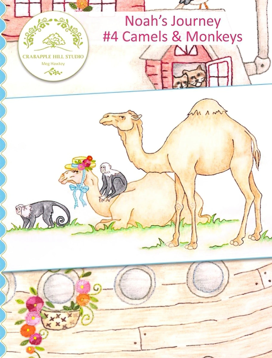 Noah's Journey #4 - Camels & Monkeys by Crabapple Hill Studio