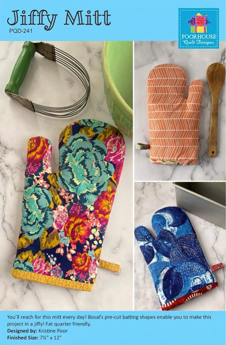 Jiffy Mitt Pattern by Poorhouse Quilt Designs
