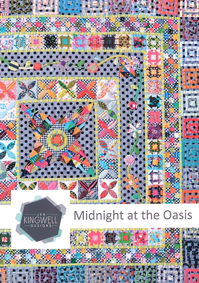 Midnight At The Oasis Quilt Pattern by Jen Kingwell