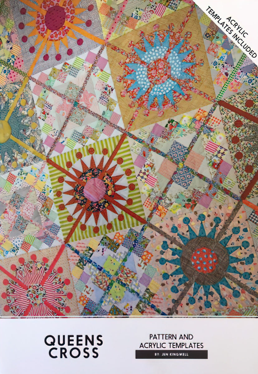 Queens Cross Quilt Pattern and Template by Jen Kingwell