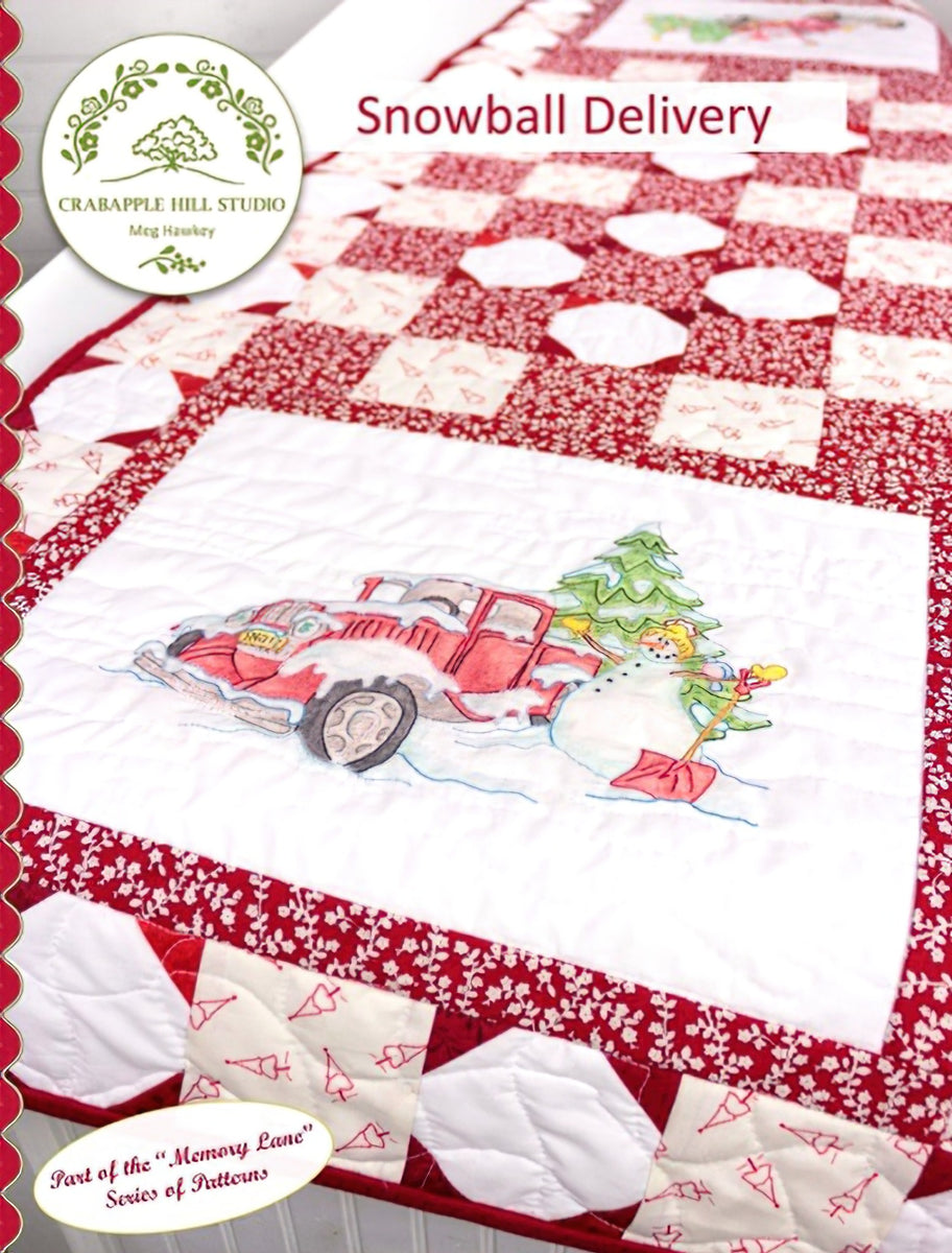 Memory Lane - Snowball Delivery Pattern by Crabapple Hill Studio