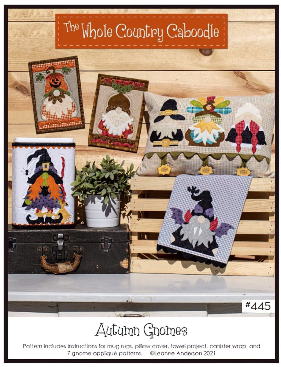 Autumn Gnomes Pattern by The Whole Country Caboodle