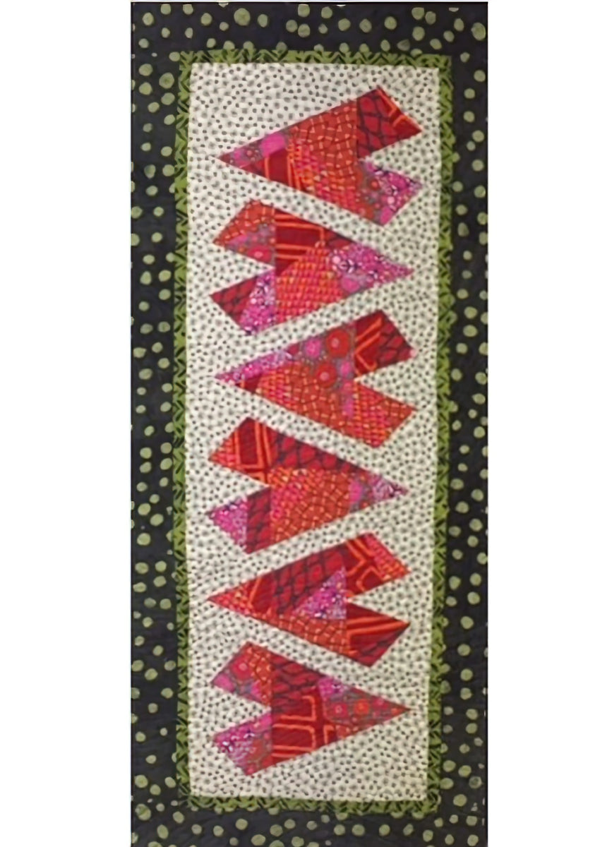 Cut Loose Press - Crazy Hearts Table Runner Pattern