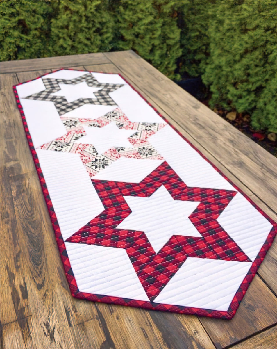 Cut Loose Press - Hollow Star Table Runner Pattern