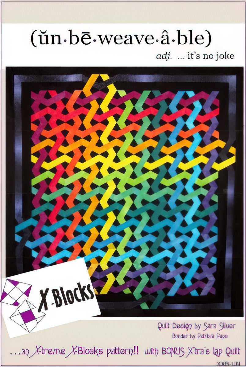 X-Blocks Unbeweavable Quilt Pattern by Cactus Queen Quilt Co