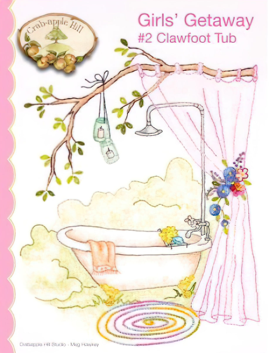 Girls Getaway #2 Clawfoot Tub by Crabapple Hill Studio