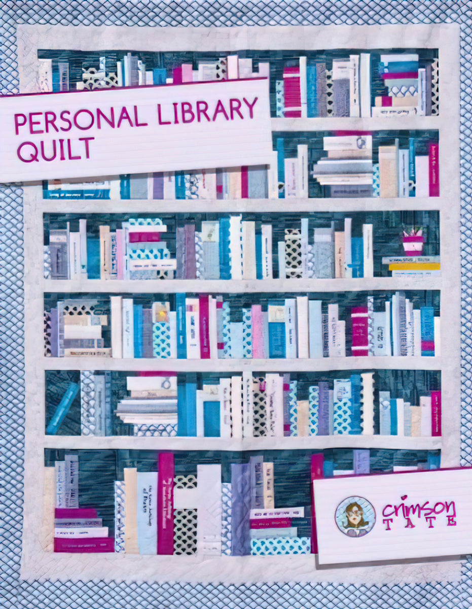 Personal Library Quilt by Crimson Tate