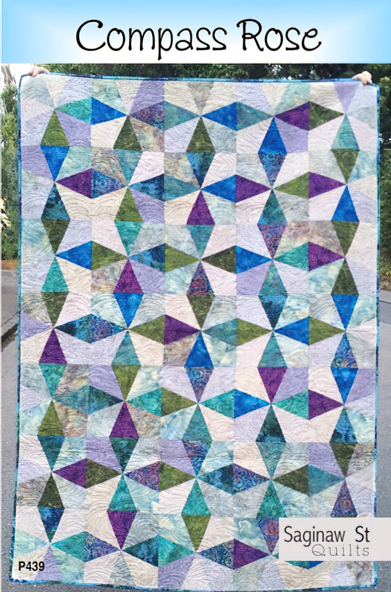 Compass Rose Quilt Pattern by Saginaw St Quilts