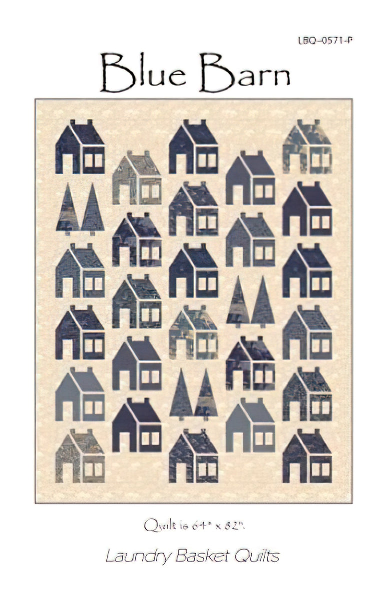 Blue Barn Quilt Pattern by Edyta Sitar Laundry Basket