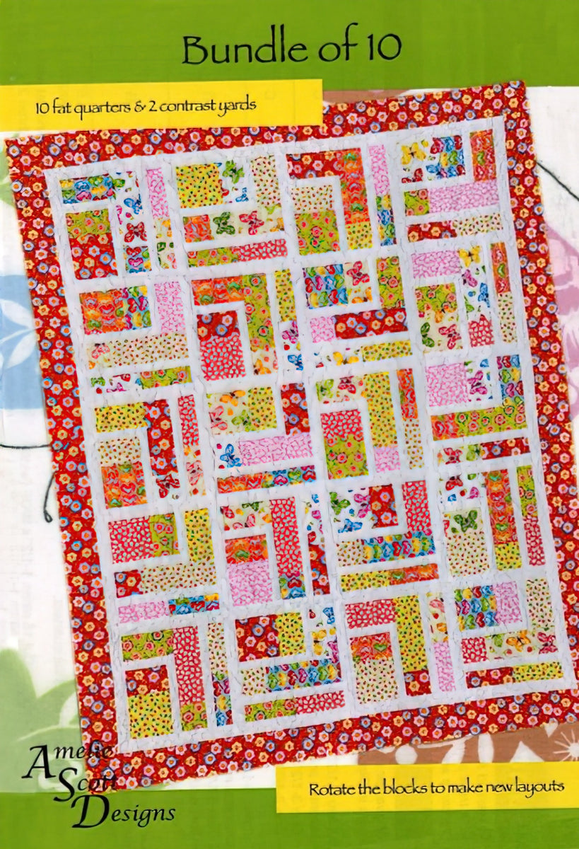 Bundle of 10 Quilt Pattern by Christine Conner