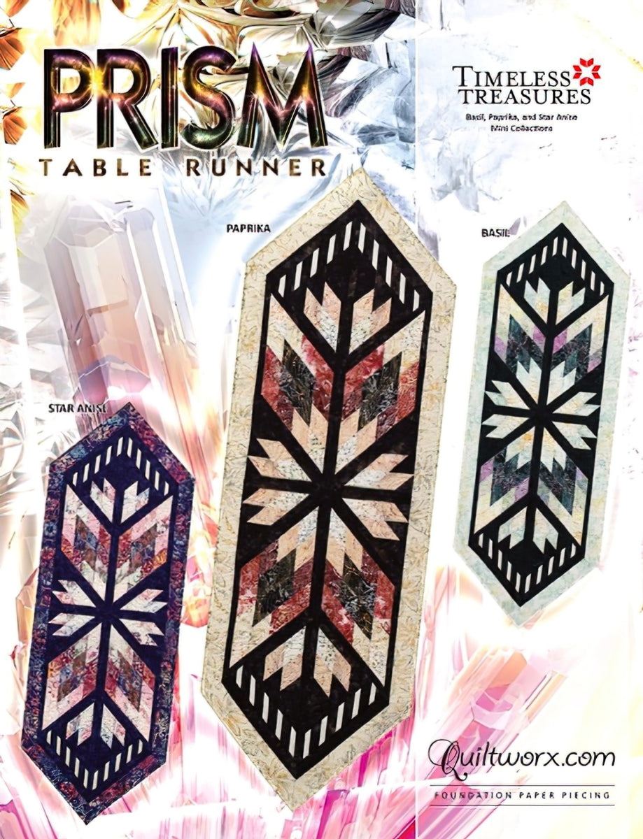 Prism Table Runner Pattern by Quiltworx
