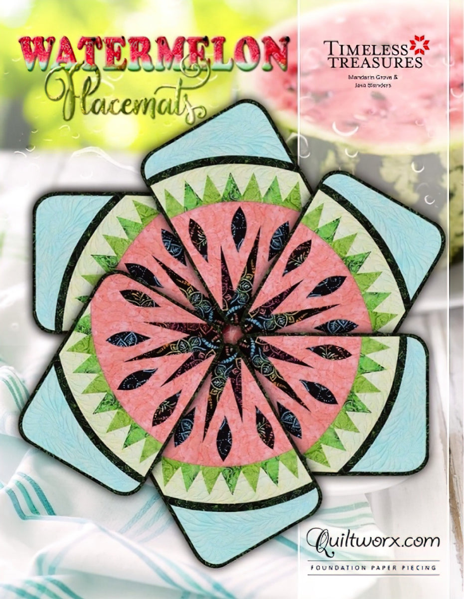 Watermelon Placemats Pattern by Judy Niemeyer/Quiltworx