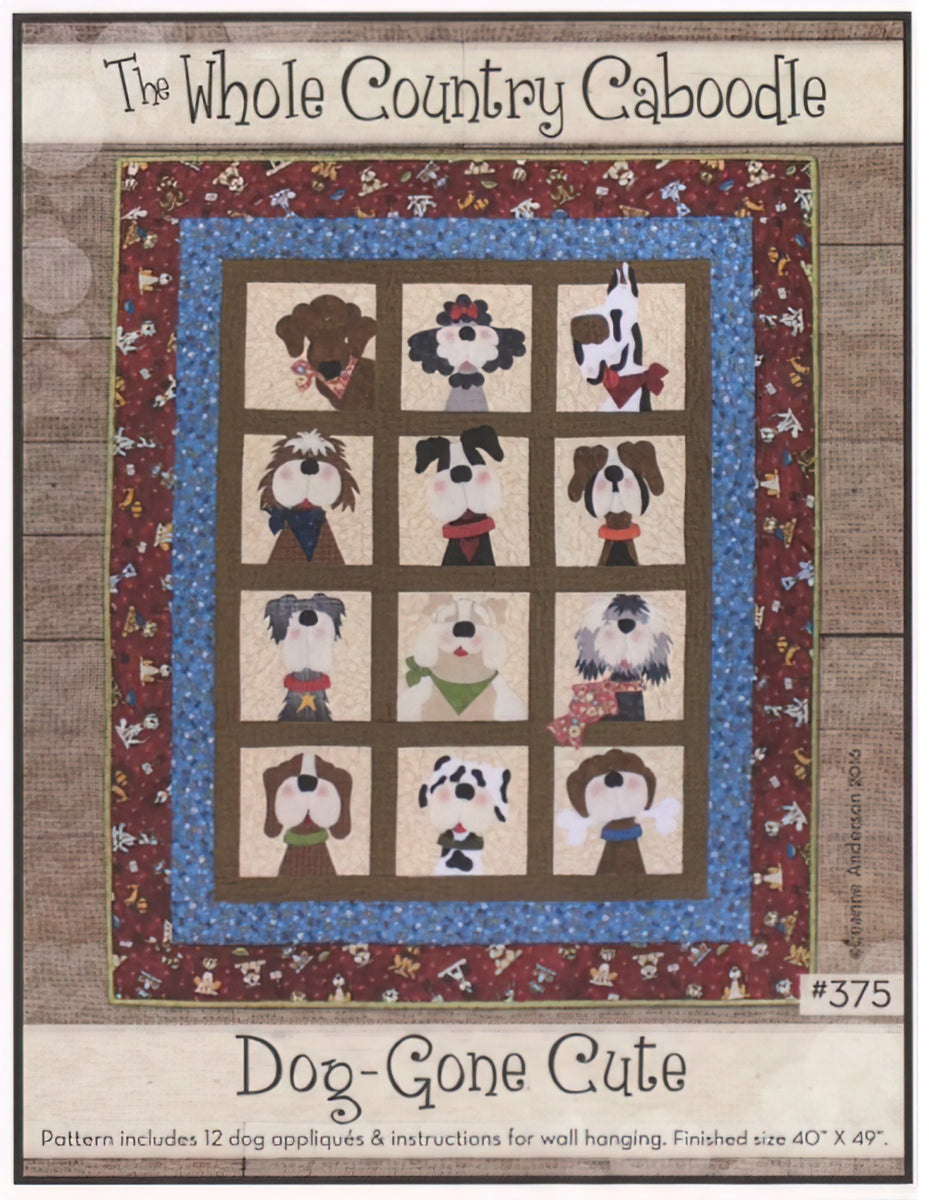 Dog Gone Cute Pattern by The Whole Country Caboodle