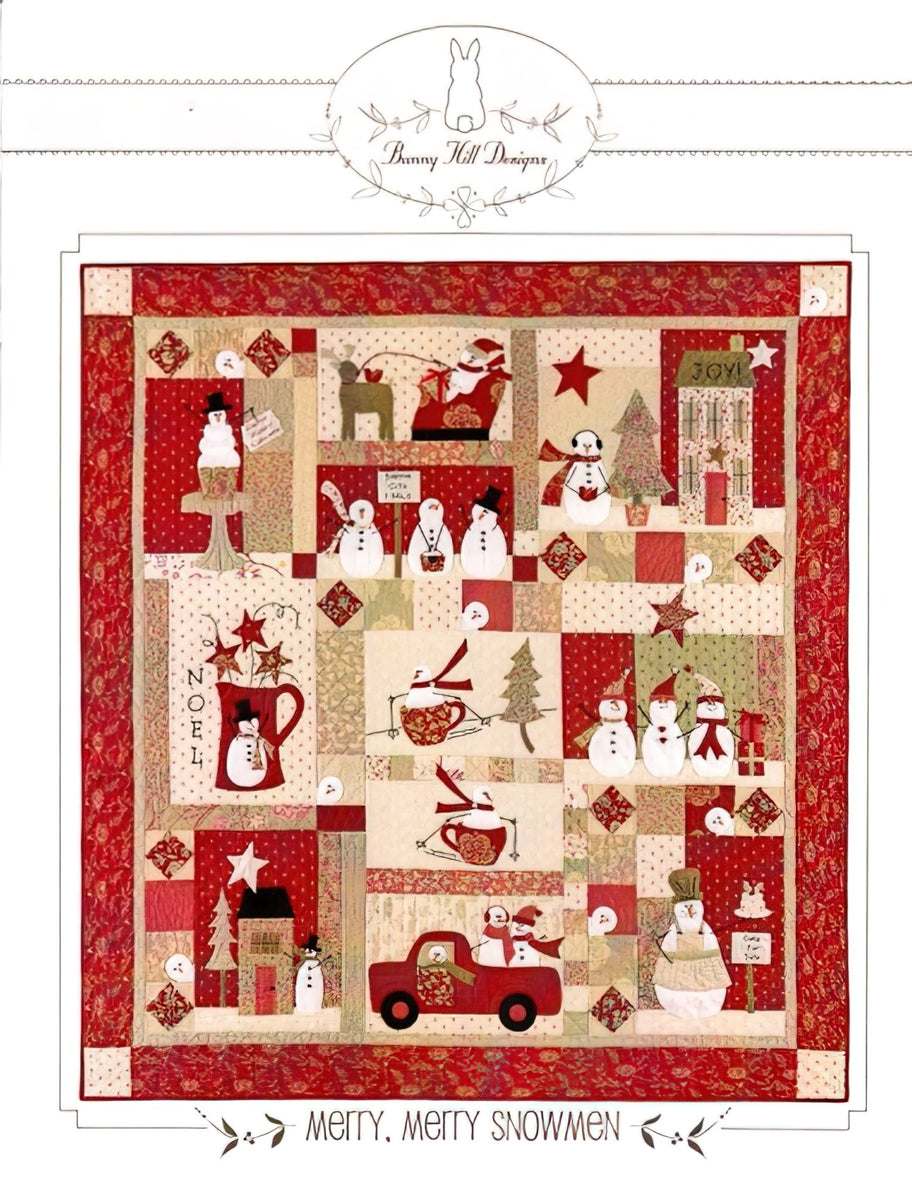 Merry Merry Snowmen Pattern by Bunny Hill Designs