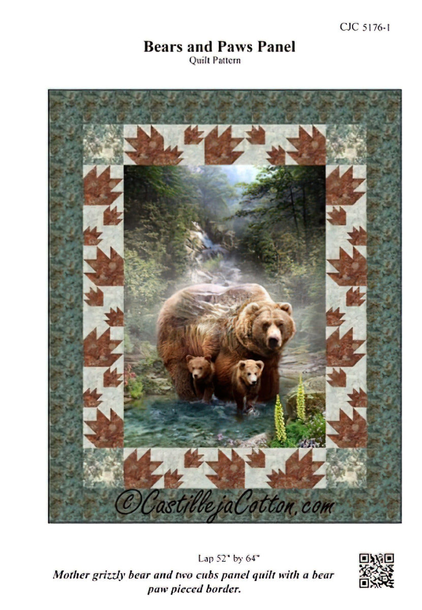 Bears and Paws Panel Quilt Pattern