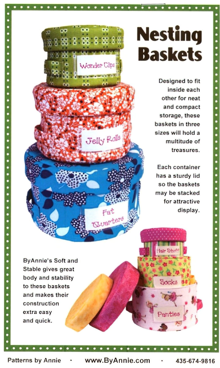 Nesting Baskets Pattern by Annie