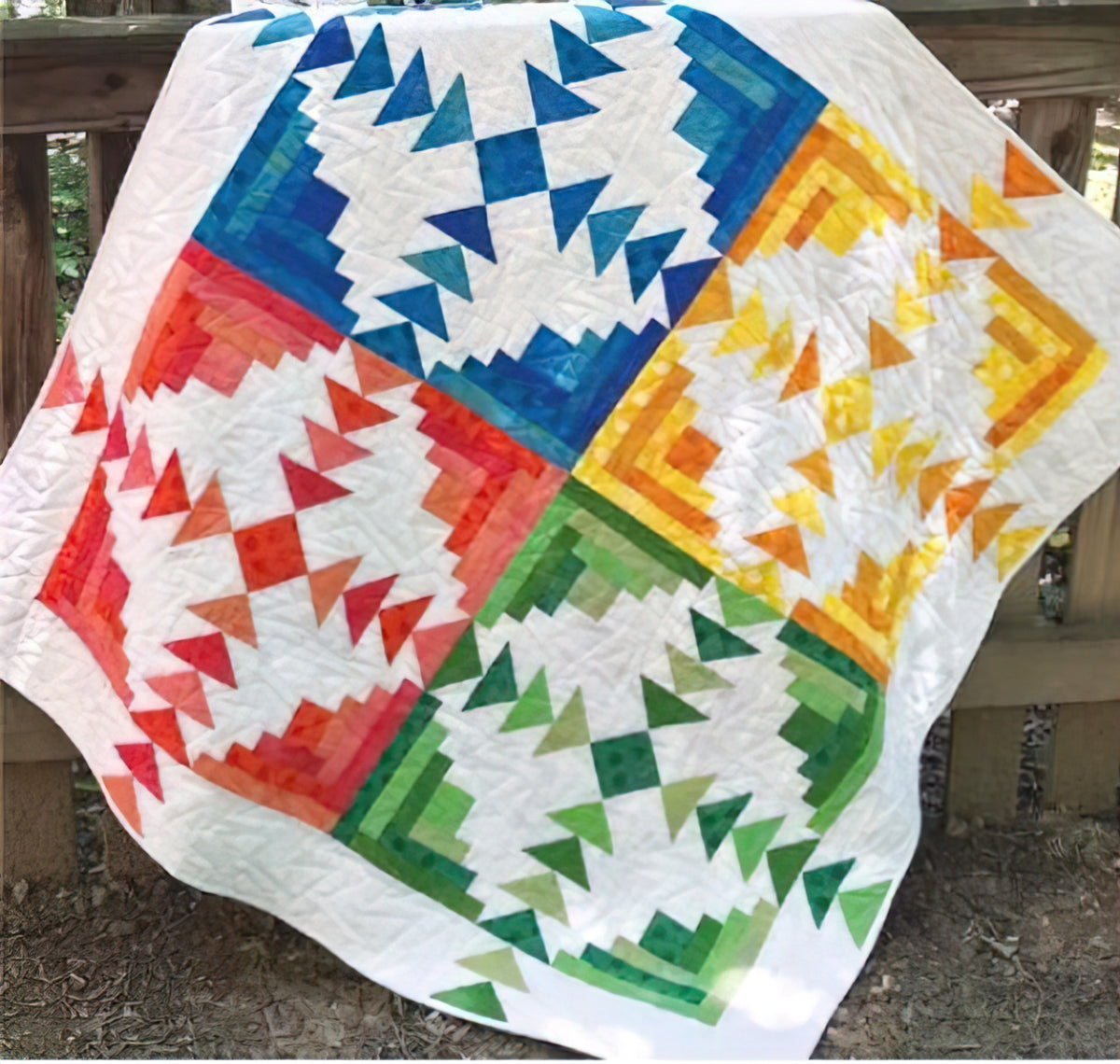 Cut Loose Press - Four Seasons Log Cabin Quilt Pattern
