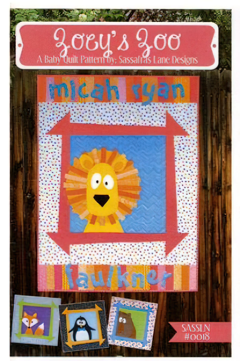 Zoeys Zoo Baby Quilt Pattern by Sassafras Lane Designs