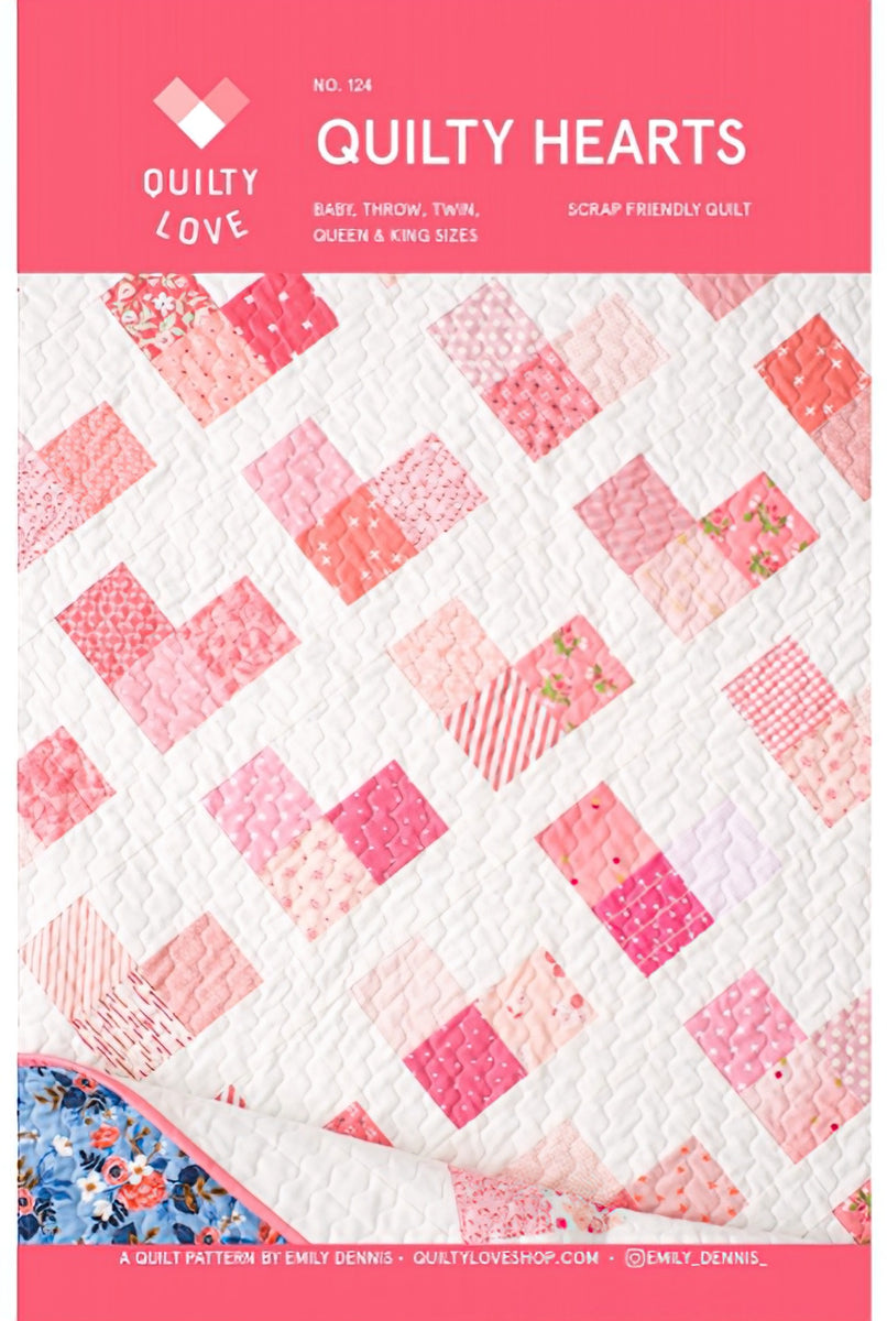 Quilty Hearts Quilt Pattern by Quilty Love