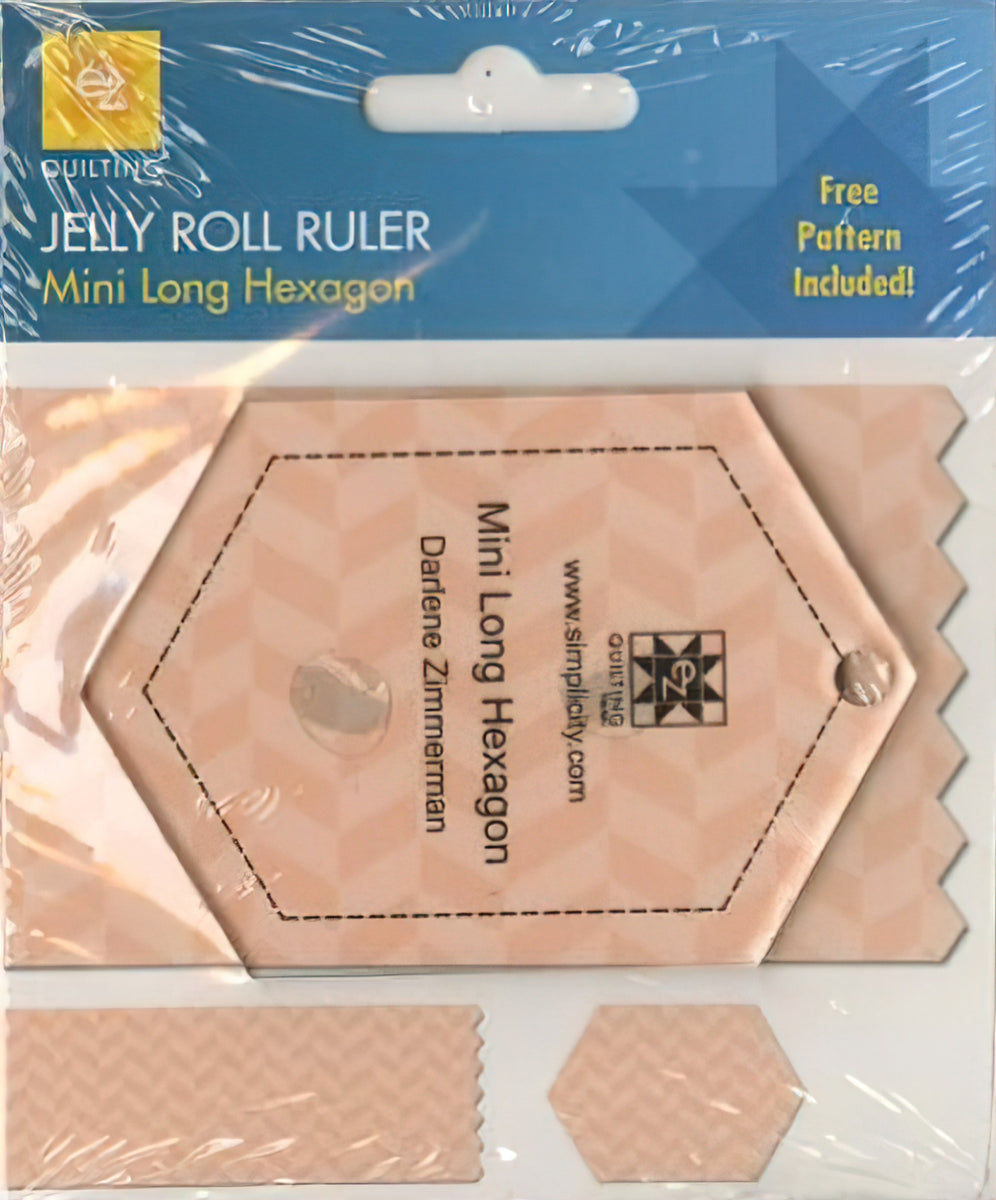 Jelly Roll Ruler - Mini Long Hexagon by EZ Quilting