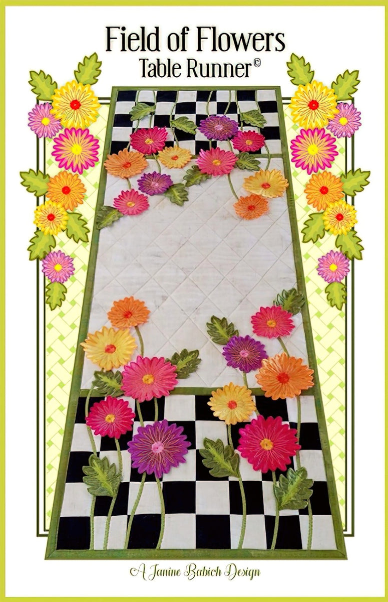 CD - Field of Flowers Table Runner by Janine Babich Design