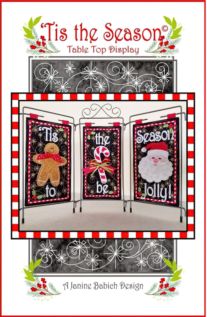 CD - Tis the Season Table Top Display Machine Embroidery by Janine Babich Design