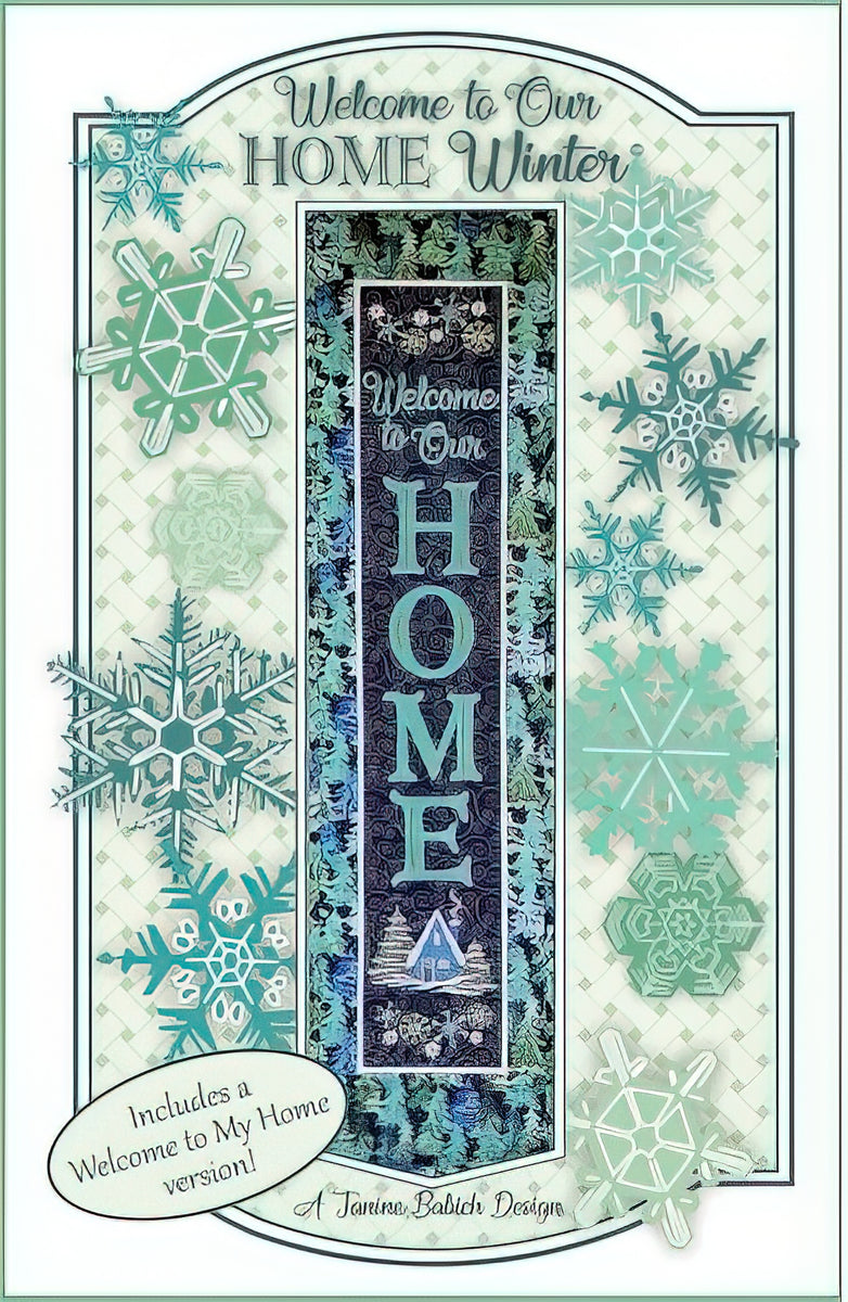CD - Welcome to Our Home - Winter Wall Hanging Machine Embroidery by Janine Babich Design