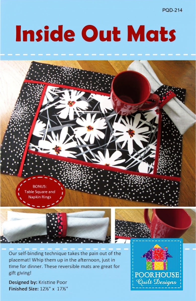 PoorHouse Quilt Designs: Inside Out Mats Pattern