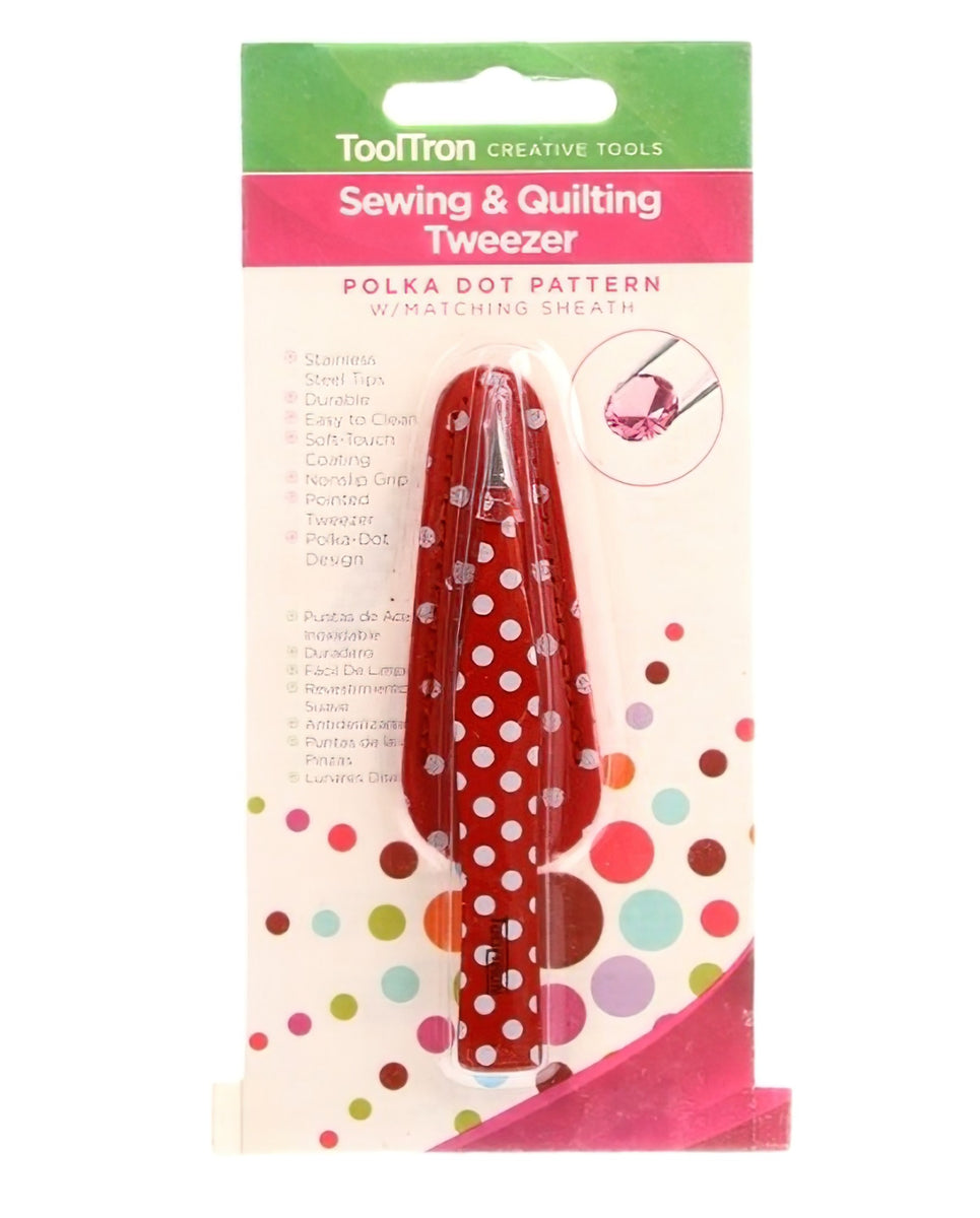 Sewing and Quilting Tweezers - Polka Dot by ToolTron